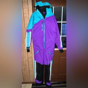 DSG Purple and Blue snowmobile Suit